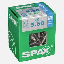 Spax Havşa Vida A2 Paslanmaz 5X60