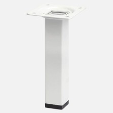 Regalux Masa Ayağı Çelik Boru Kare 200 mm Beyaz