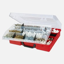 Wisent Organizer 4, 22/5 Bölümeneli, Kırmızı
