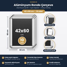 Cengo 10 Adet A2 Alüminyum ( 42X60 ) Rondo Çerçeve