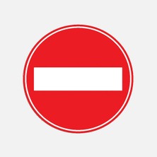 İş Koruma Iş Koruma Vidalı Levha Sticker Etiketi 2'li - Taşıt Giremez