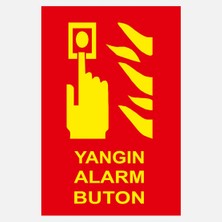 Ekstrafix YF070 12X25 Fosforlu Yangın Alarm Butonu