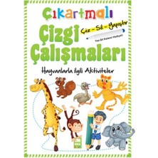 Çıkartmalı Çizgi Çalışmaları Hayvanlarla Ilgili Aktiviteler