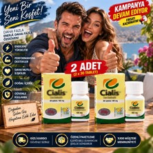 HaDe CIALIS0_100MG 30'lu Tablet x 2 Kutu Erkeklere Özel SERTLESTIRIÇI20 Hap Orjinal Süper Etki Gizlipakett Ekstra Performans7 Takviye Kuvvet Arttırıci4
