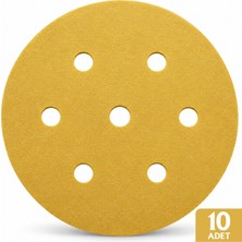 Zenflex 150 mm 6 Delikli Cırt Zımpara | 150-180-320-400 Kum | 10 Adet