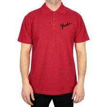 Z zepplin Fender Logo 3 Polo Yaka Renkli Tişört
