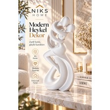 Niks Home Dekoratif Dans Eden Çift Biblo Heykel Figür Ev Dekorasyonu Objeleri