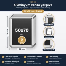 Cengo 5 Adet B2 Alüminyum ( 50X70 ) Rondo Çerçeve