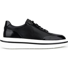 Tamer Tanca Erkek Hakiki Deri Siyah Sneakers & Spor Ayakkabı 1237 23248 Erk Ayk SK26-27 Sıyah
