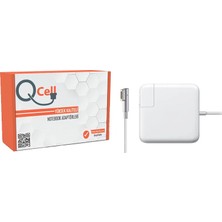 Qcell Apple Macbook MC461Z-A Muadil 16.5V 3.65A 60W  Uyumlu Adaptör
