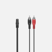 Hama 3.5 mm Soket 2 Rca Fiş Stereo 0.1 M