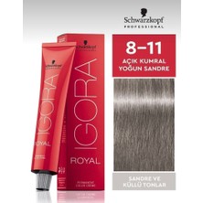 Schwarzkopf Igora Royal Küllü Tonlar 8-11 Açık Kumral Yoğun Sandre Saç Boyası