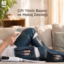 TB Çift Bacak Hava Sıkıştırmalı Isıtmalı Kumandalı Ayak Alt Bacak Diz Üst Bacak Shiatsu Masaj Aleti (2 Bacak & Lenf Drenaj)