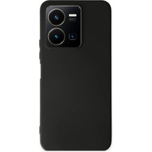 Vivo Y35 Kılıf First Silikon - Siyah