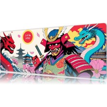 Rowl RW-MP9040-16 Samurai Legends Gaming Mousepad 90X40 cm Xl Renkli Samuray ve Ejderha Desenli