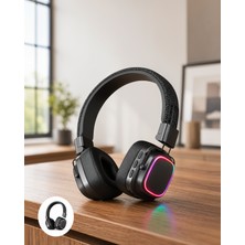 Kaliteyi Bul Katlanabilir Bluetooth 5.3 Kulaklık Renkli Işık Efekti