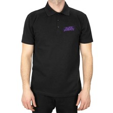 Z zepplin Black Sabbath Purple Logo Polo Yaka Renkli Tişört
