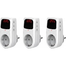 Happy Trend 4000W Yüksek Güç, Düşük Voltaj Koruması (150V-210V), Yıldırım ve Çocuk Emniyetli Voltaj Sabitleyici Koruyucu Priz (1)