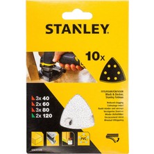 Happy Trend STA32348-XJ Çok Amaçlı Zımpara Seti Seti 40-60-80-120G, Beyaz,10 Adet