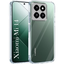 Happy Trend Xiaomi Mi 14 Uyumlu Kamera Korumalı Darbe Önleyici Ultra Slim Tpu Şeffaf Silikon Kılıf (Şeffaf, Xiaomi Mi 14)