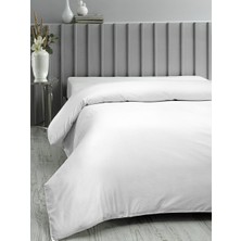 Happy Trend Pamuklu Ranforce Tek Kişilik 160X220 Nevresim Yorgan Kılıfı - Beyaz
