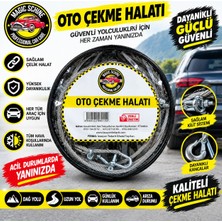 Magic Schine 3,5 Ton Kapasiteli Çelik Oto Çekme Halatı