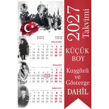 Sticker Art 2027 Atatürk Küçük Boy Gemici Takvimi Denizci Duvar Takvimi 27,5x60,5 Tek Parça Spiralli