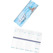 Sticker Art 2027 Haftalık Masa Takvimi Masa Sümeni Küçük Boy 31x11 cm