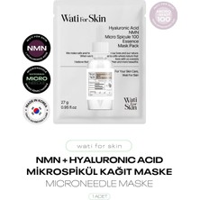 wati for skin Nmn + Hyaluronic Acid Mikro Spikül Iğneli Kağıt Maske Microneedle Nmn Mask