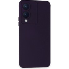 Hubrendy Mep Vivo Y17S Kılıf Nano Içi Kadife Silikon - Mor