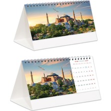 Sticker Art 2027 Dünya Harikaları Piramit Masa Takvimi Masaüstü Takvim 21x17 cm