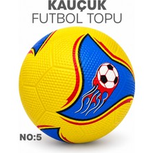 Telvesse Kauçuk Futbol Topu Yekpare Üretim Soft Karışık Renk 400 Gram No:5
