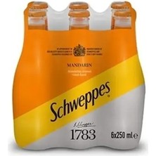 Schweppes 6'lı Mandalinalı Gazoz 250 ml