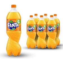Fanta Portakal 1 Litre, 6'lı Paket