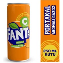 Fanta Portakal Aromalı Gazoz 250 ml Kutu 6*250 ml