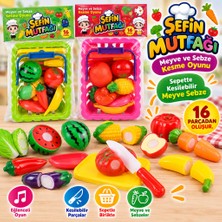 NW NessiWorld 01-2033 Sepetli Kesme Set Oyuncak Kesilebilir Meyve Sebze (Adet Fiyatıdır)