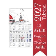 Sticker Art 2027 7 Aylık Gemici Takvimi Denizci Duvar Takvimi 33x57 cm