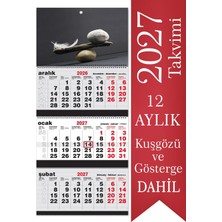 Sticker Art 2027 Jumbo Boy Gemici Takvimi Denizci Duvar Takvimi 39x87 cm