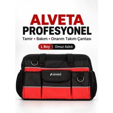 Alveta Profesyonel Hırdavat El Aletleri Tamir Bakım Onarım Takım Çantası L Boy Omuz Askılı 8684250502