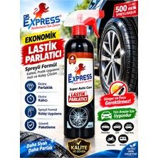 Dr. Express Spreyli Lastik Davlumbaz Parlatıcı 500 ml Araba Lastik Tampon Parlatma Spreyli Uzun Süre Kalıcı