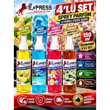 Dr. Express Araba Kokusu Araç Içi Parfüm Oto Parfümü Oda Kokusu Genel Amaçlı Parfüm 4X150 ml Dört Farklı Koku