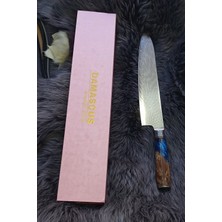 Depo Trend Ithal Paslanmaz Damascus Premium Dev Boy Japon Şef Bıçağı
