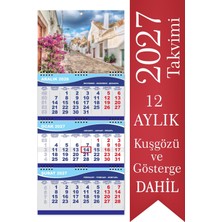 Sticker Art 2027 Orta Boy Gemici Takvimi Denizci Duvar Takvimi 31x70 cm