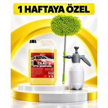 Çok Fonksiyonlu Mikrofiber Mop + Titocar Cilalı Oto Şampuan 5 Lt + Titocar Köpük Atan Pompa - 2 Lt Hediyeli