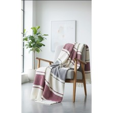 Livoras Home Dinarsu Cozy Life Pamuklu Tv Battaniyesi 130 x 170CM (Vera Bordo)