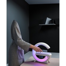 Kaliteyi Bul Kablosuz Şarjlı Saat Hoparlör Rgb Işık ve Alarm