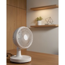 Kaliteyi Bul Masaüstü Mini Fan 2 Hızlı Otomatik Salınımlı 150 mm