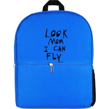 Z zepplin Travis Scott Look Mom I Can Fly Mavi Sırt Çantası