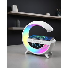 Kaliteyi Bul Kablosuz Şarjlı Bluetooth Hoparlör Rgb Işıklı Saat ve Alarm