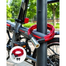 Kaliteyi Bul 15 mm Çelik Halatlı Bisiklet Kilidi 80 cm
